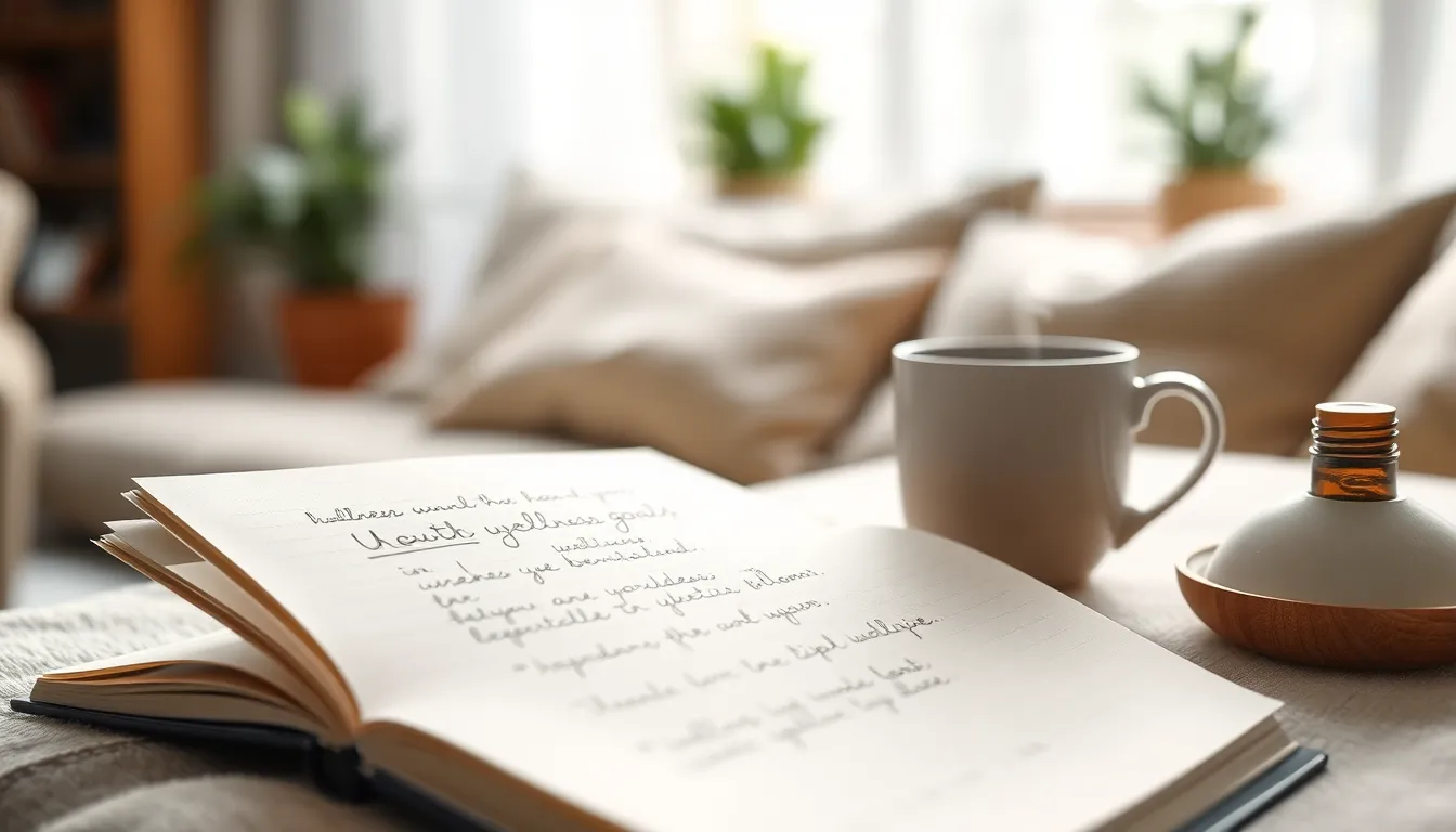 스마트 웰빙 디바이스들이 놓인 테이블