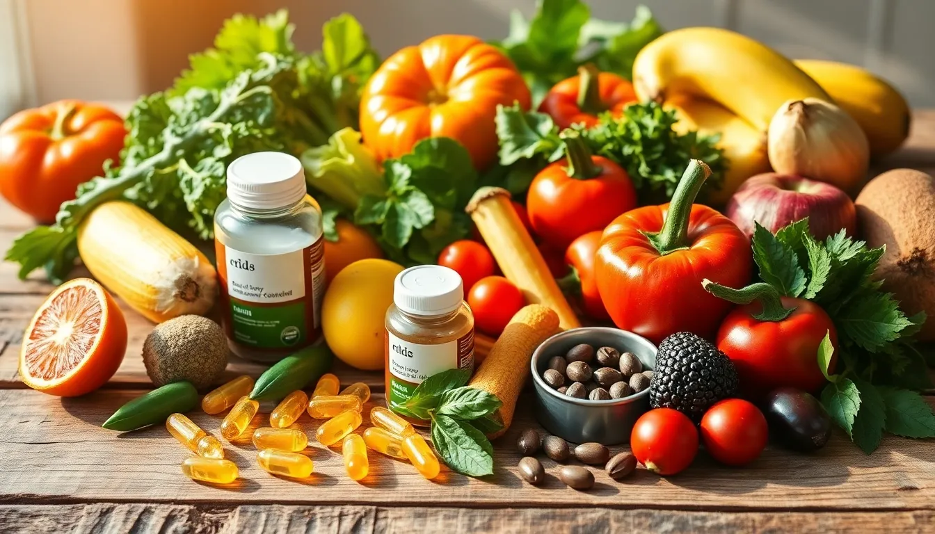 다양한 웰빙 아이템 이미지